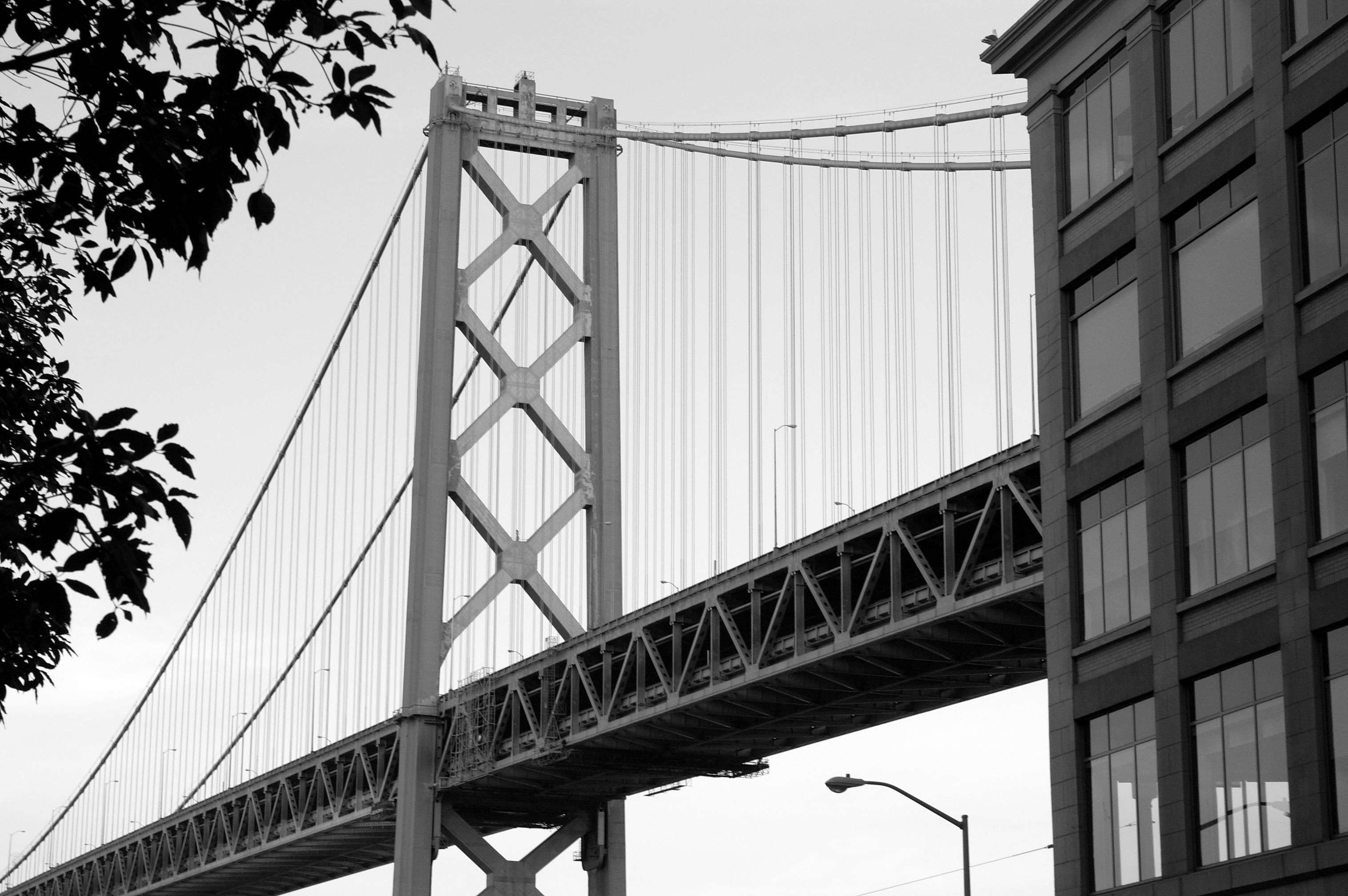 The BAY BRIDGE as viewed from Treasure Island — San Francisco, CA
