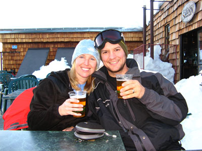 Bryan and Erin at the Bear Valley Saloon