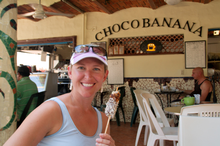 Choco-banana in Sayulita, Mexico